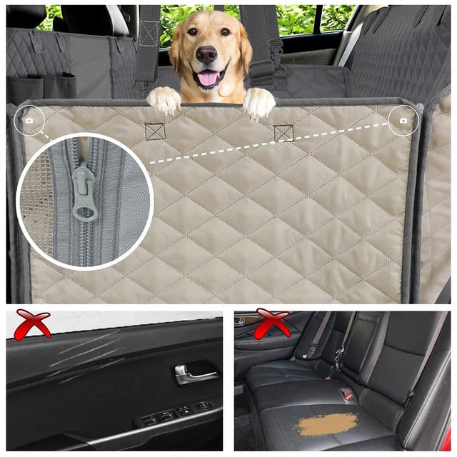 PlayfulPaw™ Waterproof Dog Car Seat Cover