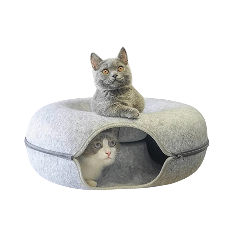 PlayfulPaw™ Cat Tunnel Bed