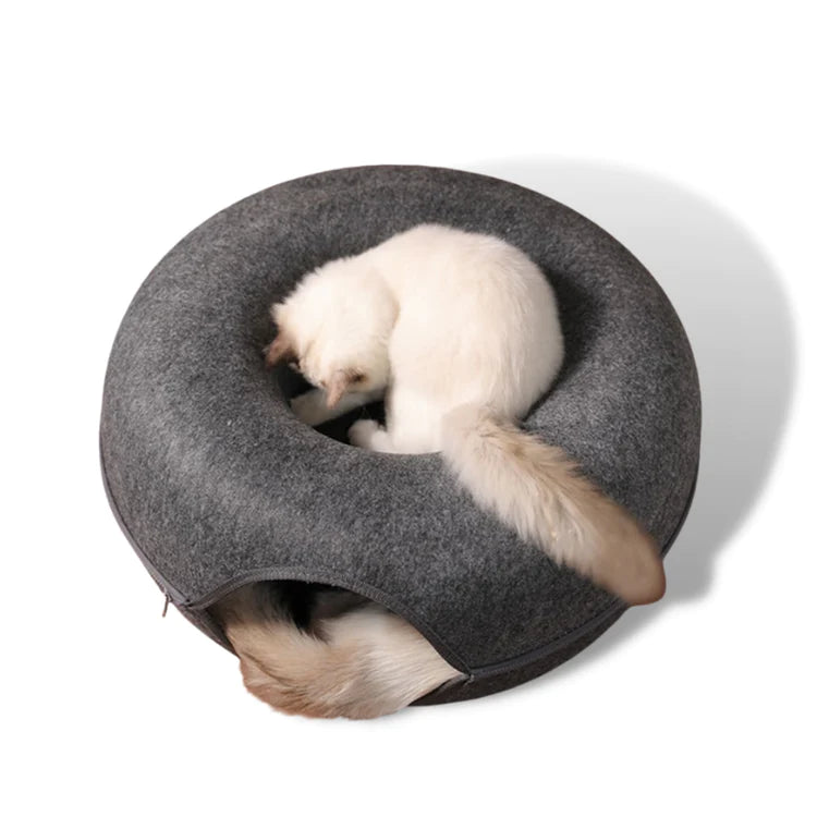 PlayfulPaw™ Cat Tunnel Bed