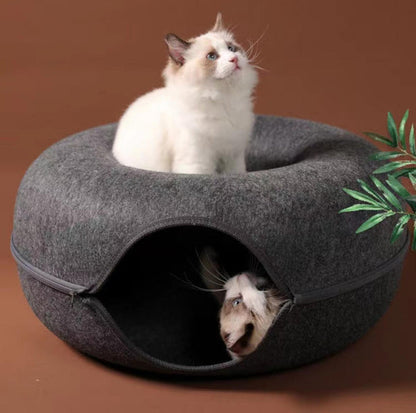 PlayfulPaw™ Cat Tunnel Bed